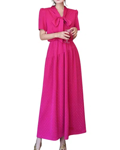 Lanelle Maxi Dress In Rose Red