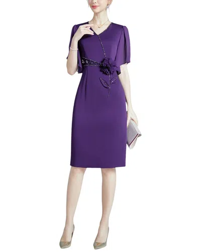 Lanelle Midi Dress In Purple