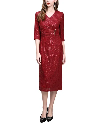 Lanelle Midi Dress In Red