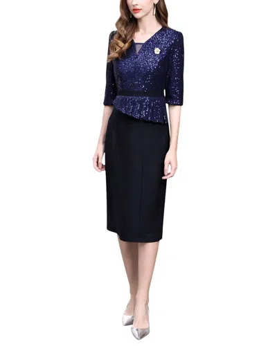 Lanelle Midi Dress In Blue