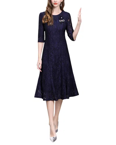 Lanelle Midi Dress In Blue