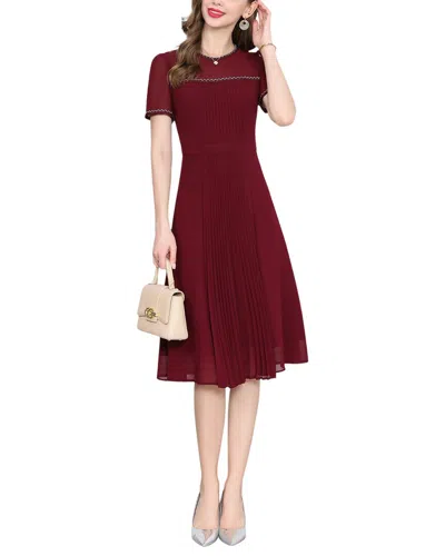 Lanelle Midi Dress In Burgundy