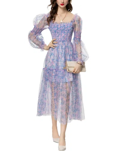 Lanelle Midi Dress In Blue