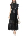 Lanelle Midi Dress In Black