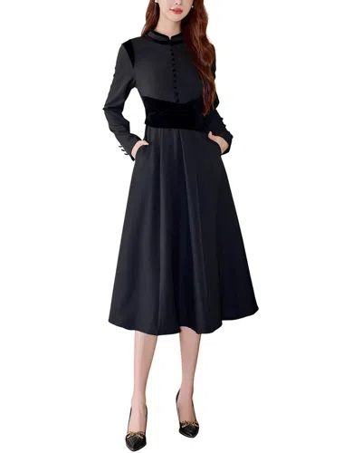 Lanelle Midi Dress In Black