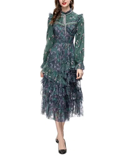 Lanelle Midi Dress In Green