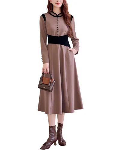 Lanelle Midi Dress In Neutral