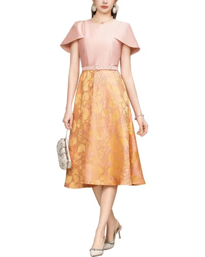Lanelle Midi Dress In Orange