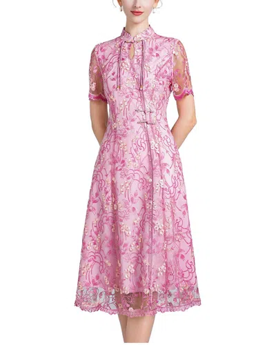 Lanelle Midi Dress In Pink