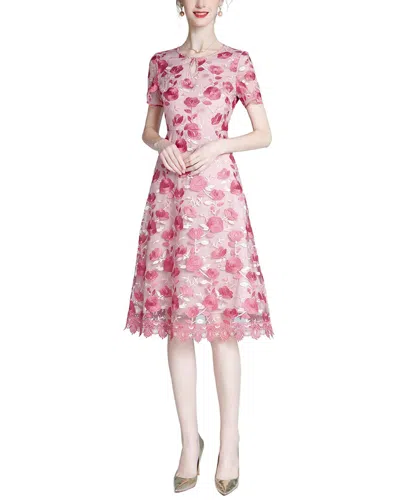 Lanelle Midi Dress In Pink