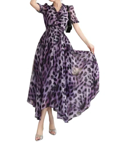 Lanelle Midi Dress In Purple