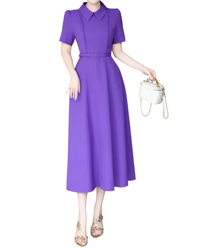 Lanelle Midi Dress In Purple