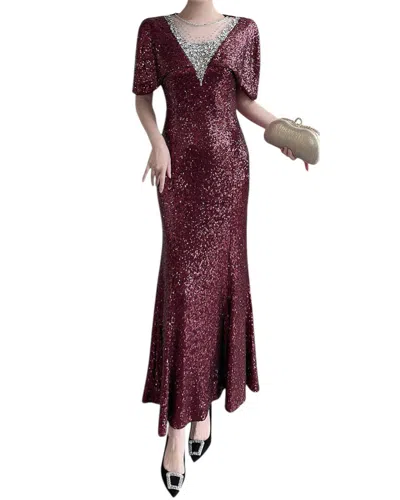 Lanelle Midi Dress In Red