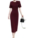 Lanelle Midi Dress In Red
