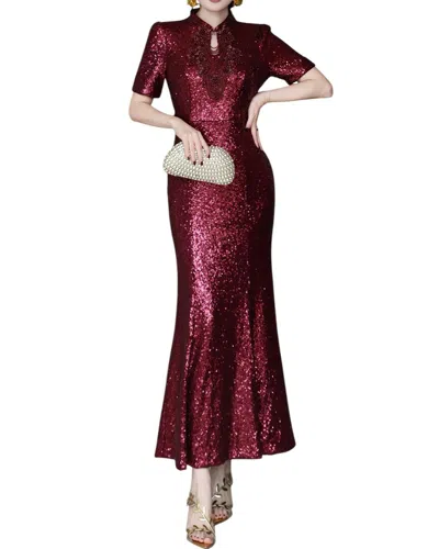 Lanelle Midi Dress In Red