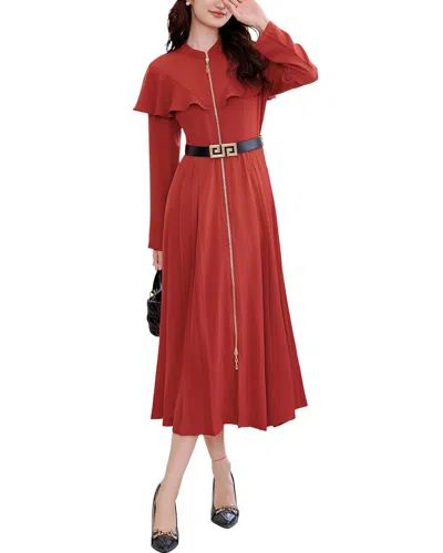 Lanelle Midi Dress In Red