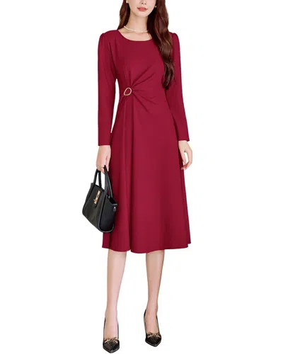 Lanelle Midi Dress In Red