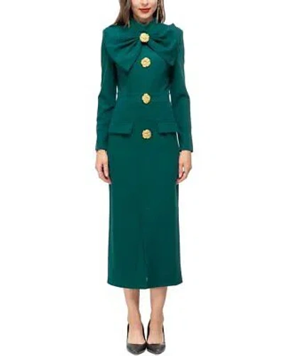 Pre-owned Lanelle Midi Dress Women's In Green