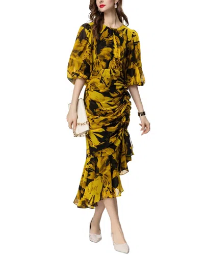 Lanelle Midi Dress In Yellow