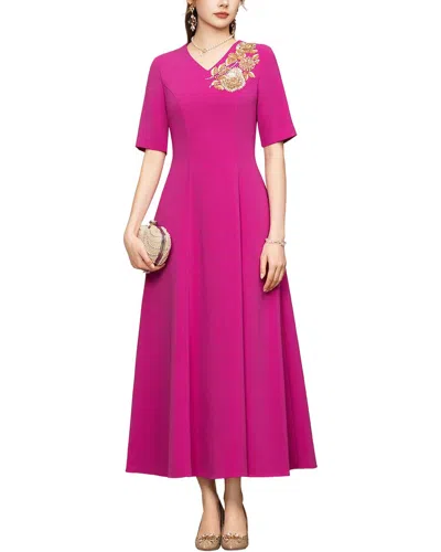 Lanelle Printed Maxi Dress In Pink