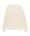 Laneus Textured Knitwear In Soft Creamy Hue In Neutral