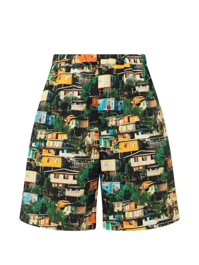 Laneus All-overprint Shorts In Multi
