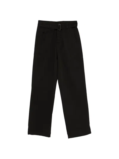 Laneus Belted Trousers In Black