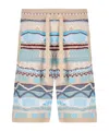 Laneus Knitted Bermuda Shorts In Nude