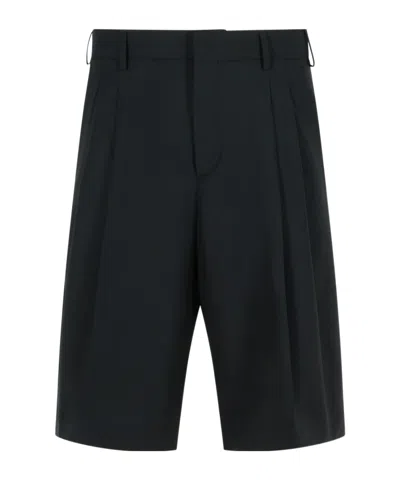 LANEUS LANEUS WIDE LEG DOUBLE PENCE SHORTS