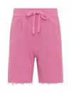 Laneus Bermuda Shorts With Breaks In Pink