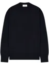 Laneus Relaxed Fit Polo Knitwear In Luxurious Wool-cashmere Blend In Black