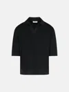 Laneus Black Cotton Polo Shirt