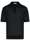 Laneus Black Lyocell Polo Shirt In Black