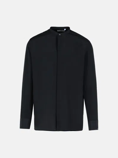Laneus Black Silk Shirt