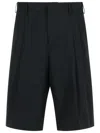 Laneus Light Wool Pants In Black