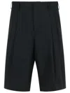Laneus Light Wool Pants In Black