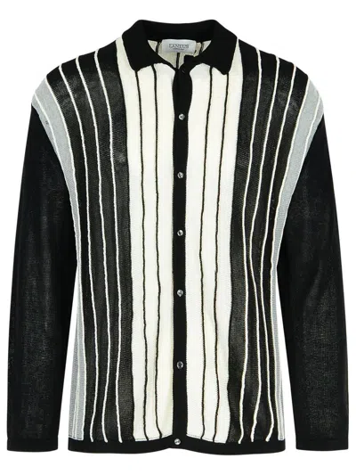 Laneus Black Viscose Blend Sweater