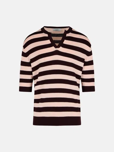 Laneus Brown Cotton Sweater