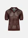 Laneus Brown Viscose Blend Sweater In Brown