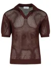 Laneus Brown Viscose Blend Sweater In Brown