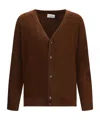 Laneus Button-up Knitted Cardigan In Brown