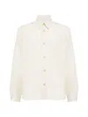 Laneus Buttoned Pocket Overshirt In Neutral