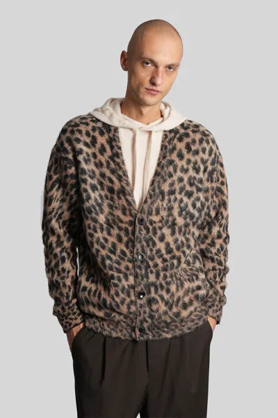 Laneus Cardigan In Animal Print