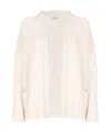 Laneus Cardigan Mit Jacquardmuster In White