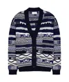 Laneus Knitted Cardigan In Black