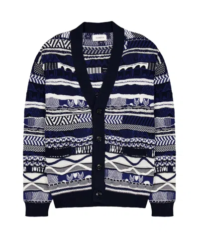 LANEUS JACQUARD-KNIT CARDIGAN