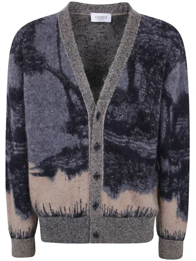 Laneus Cardigan Multicolor Knitted Cardigan Man