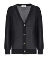 Laneus Cardigan Oversize In Maglia In Black