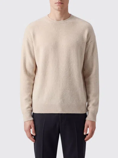 Laneus Cashmere And Silk Crewneck Jumper With Dropped Shoulders In Multi
