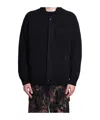 Laneus Casual Jacket In Black Wool